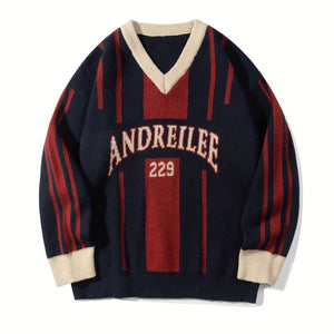 Varsity Stripe Knit Sweater