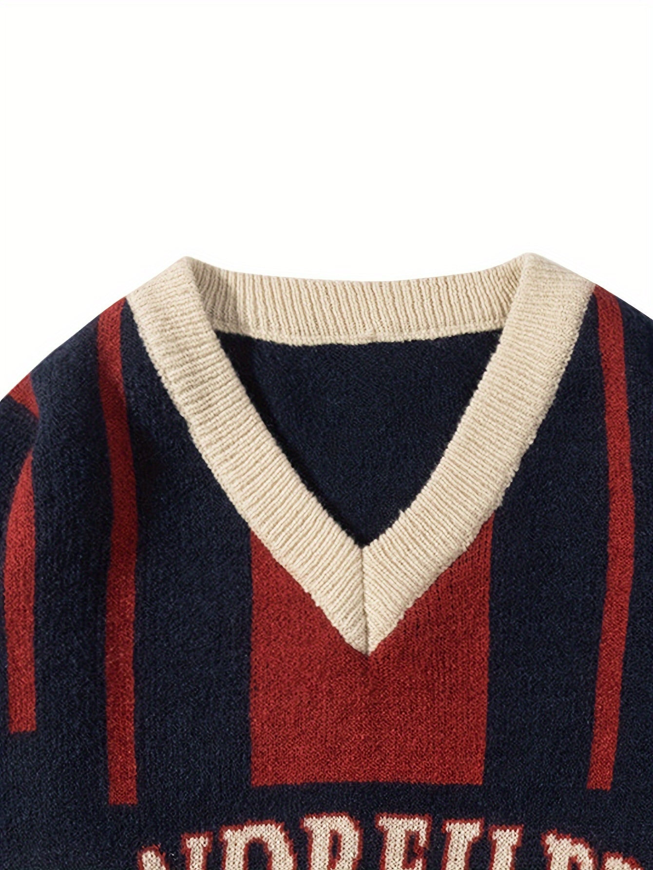 Varsity Stripe Knit Sweater