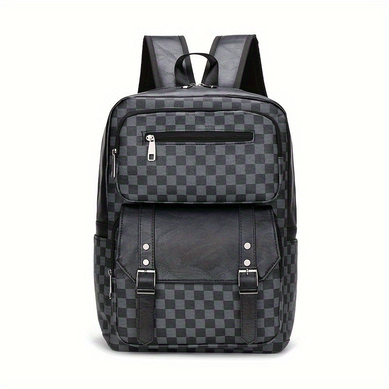 Luxe Checkered Backpack