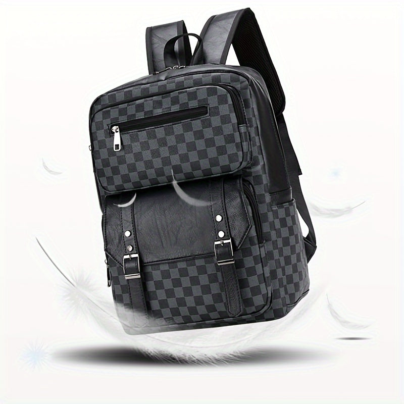 Luxe Checkered Backpack