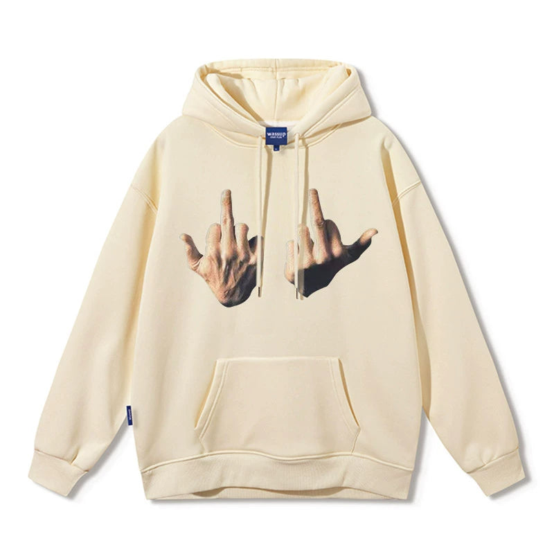 Wassup Charplen Couple Hooded Sweater