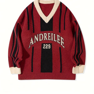 Varsity Stripe Knit Sweater